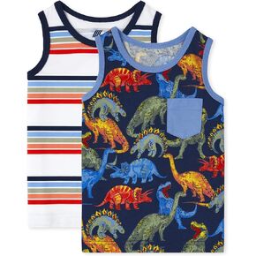 The Children's Place Toddler Boys Print Tank Top 2-Pack