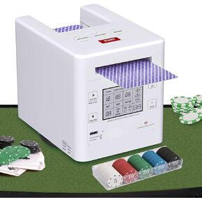 موزع البطاقات الأوتوماتيكي من نيوتري مع رقائق البوكر، آلة توزيع البطاقات مع 3 أوضاع للتدوير، آلة تداول البطاقات ذات 4 طوابق لألعاب البلاك جاك تكساس هولدم والكازينو، قابلة لإعادة الشحن من النوع C in Kuwait