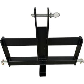 Field Tuff FTF-02RWB Hitch, Category 1 Tractors, Holds Suitcase, 2" Receiver, Add Extra Weight for Traction, Ideal for Moving Trailers-26 Wide, Black
