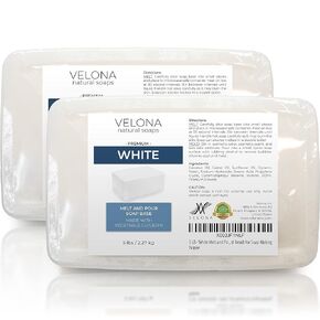 velona 10 LB - White Melt and Pour Soap Base SLS/SLES free | Natural Bars for The Best Result for Soap-Making