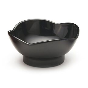 GET B-129-BK-EC Scallop Fruit / Dessert Bowls, 3 Ounce, Black (Set of 4)