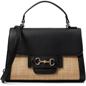 Anne Klein Straw Top Handle Satchel