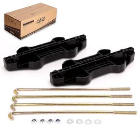 10L0L Golf Cart Battery Hold Down Fitting for Yamaha G29 Drive,Zinc Plated Battery Hold Down Rod 12.5 Inch J-Bolt&Nut and Plastic Plate, OEM#JW2-H2133-00,JW2-H2133-00,90201-08310,95702-08500