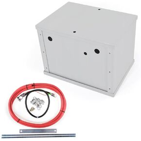 ZHSYMX Complete Aluminum Battery Box Battery Relocation Kit Trunk Fit For All Cars
