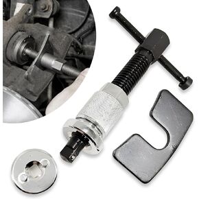 Crynod 1 PC Car Disc Brake Caliper for Compressing Inner Pad, Durable Metal Heavy Duty Vehicle Brake Pad Spreader Tool, Universal Waterproof Automotive Air Brake Adjustment Assembly (Silver)