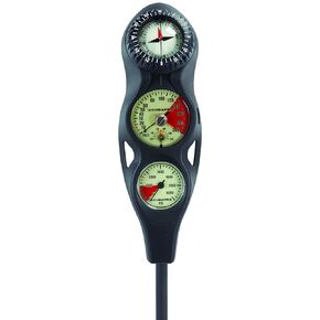 SCUBAPRO 3-Gauge in-Line Diving Console with FS-1.5 Compass, PGPSI DGFT