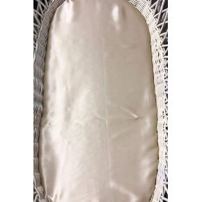 KingKat 100% Mulberry Silk Fitted Sheet for Baby (Baby Pink, Bassinet)