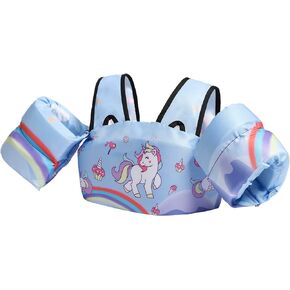 Toddler Swim Vest, GOSEN Kids Swim Vest for 22-66 Pounds Boys & Girls Shoulder Harness Arm Wings, Toddler Floaties for Kids 2 3 4 5 6 7 Years Old Baby