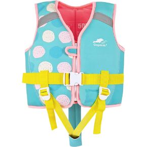 Gogokids Kids Swim Vest Float Jacket for 30-50 lbs 2-6 Years - Toddler Flotaties Swimming Pool Vest for Boys Girls Swimming Learning