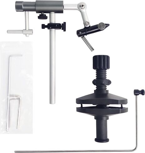 EUPHENG Riverruns Colorado ربط الذبابة الدوارة الكاملة ملزمة ضبط مقاومة الدوران مقاسات 26 إلى 4/0 (Fly Tying Vise C-Clamp) in Saudi Arabia