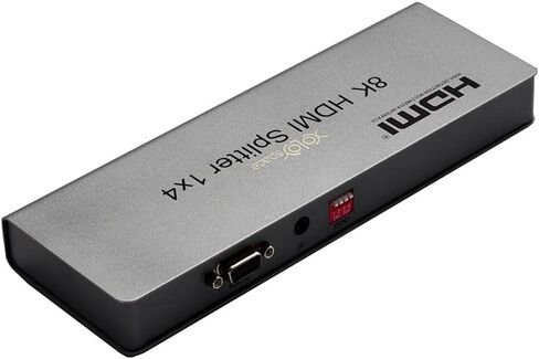 61120E 1x2 8K HDMI splitter supports 8k 60hz / 4k 120hz with EDID setting in Saudi Arabia
