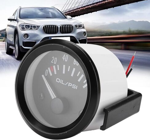 Oil Pressure Gauge Kit,Electronic Oil Pressure Gauge Il Pressure Gauge 12V Universal Car Electromagnetic Indicator Auto Modified Meter ,?Ldruckanzeige Auto ,Electronic Oil Pressure Gauge For Automotiv in Saudi Arabia