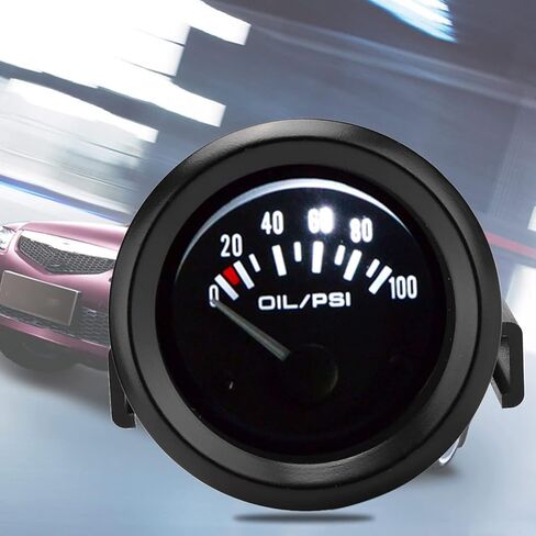 Oil Pressure Gauge Kit,Electronic Oil Pressure Gauge Il Pressure Gauge 12V Universal Car Electromagnetic Indicator Auto Modified Meter ,?Ldruckanzeige Auto ,Electronic Oil Pressure Gauge For Automotiv in Saudi Arabia