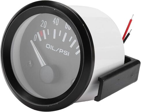 Oil Pressure Gauge Kit,Electronic Oil Pressure Gauge Il Pressure Gauge 12V Universal Car Electromagnetic Indicator Auto Modified Meter ,?Ldruckanzeige Auto ,Electronic Oil Pressure Gauge For Automotiv in Saudi Arabia