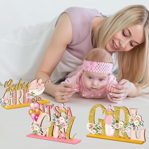 Suzile 6 Pcs Unicorn Birthday Table Wooden Decorations Unicorn Rainbow Birthday Party Table Decor Pink Photo Props Sign for Girls Baby Shower Birthday Party Supplies in Kuwait