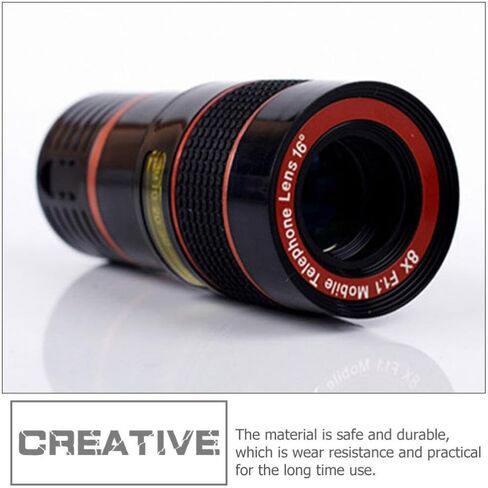 عدسات الكاميرا، عدسة كاميرا الهاتف الخليوي، 2PCS 8X Telephoto Universal Clip On Lens للهواتف الذكية Jitterbug Smart Phone in Kuwait