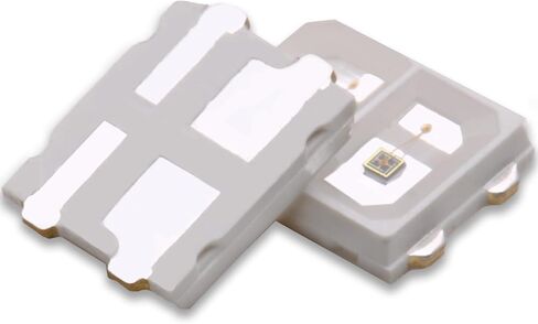 100Pcs 0.5W 3528 Red 660nm IR 850nm SMD LED Diode Lights Chips Kit High Intensity Bright Lighting Emitter Led Chip Replacement(Surface Mount PLCC 3.5mmx2.8mm/20mA/Red 2.0-2.4V/IR 1.3-1.5V) in Kuwait