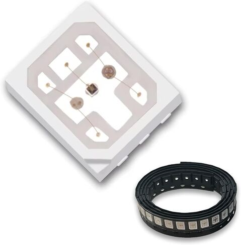 100Pcs 0.5W 3528 Red 660nm IR 850nm SMD LED Diode Lights Chips Kit High Intensity Bright Lighting Emitter Led Chip Replacement(Surface Mount PLCC 3.5mmx2.8mm/20mA/Red 2.0-2.4V/IR 1.3-1.5V) in Kuwait