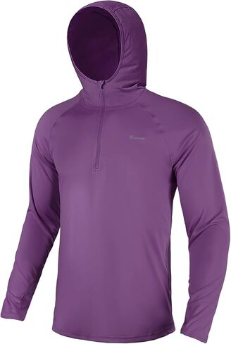 سترة SG Edge للرجال بسحاب 1/4 وأكمام طويلة لصيد السمك والسباحة والحماية من الطفح الجلدي in Kuwait