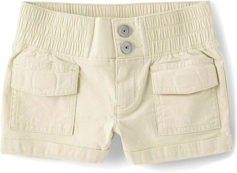 The Children's Place Girls' Cargo Utility Shortie Shorts in Saudi Arabia