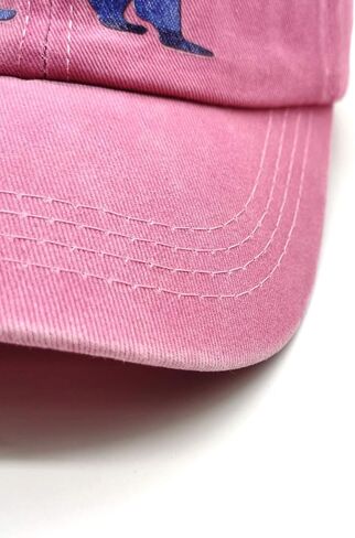 قبعة بيسبول للفتيات من Waldeal قابلة للتعديل على شكل الدب الجبلي للأطفال، قبعة غولف منخفضة المظهر باللون الوردي in Kuwait