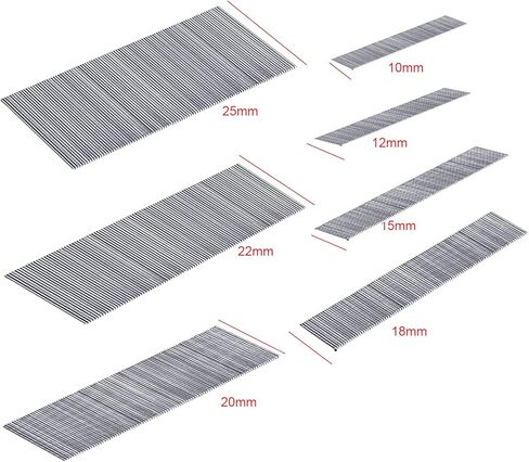 23 مسمارًا دبابيس مقطوعة الرأس مع 7 أحجام مختلفة، 3500 قطعة من مسامير براد مجلفنة متنوعة من 2/5 بوصة إلى 1 بوصة، مسامير دبوس لتجميع مبنى الخزائن. (الفولاذ المقاوم للصدأ) in Kuwait