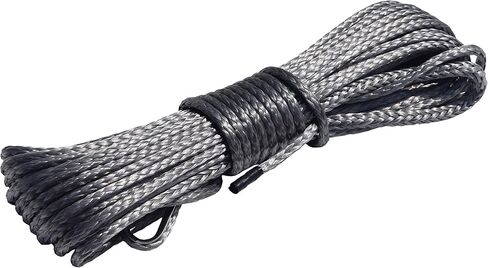 4mm"*50ft Winch Rope,Rope for ATV Winch, Winch Cable,Synthetic Rope,Towing Rope (Grey) in Kuwait