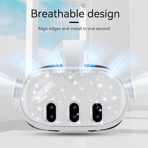 Qoosea for Meta Quest 3 Case VR Shell Cover for Oculus Quest 3 مضاد للخدش ومضاد للغبار ومضاد للصدمات ومضاد للماء لسماعات Quest 3 in Saudi Arabia
