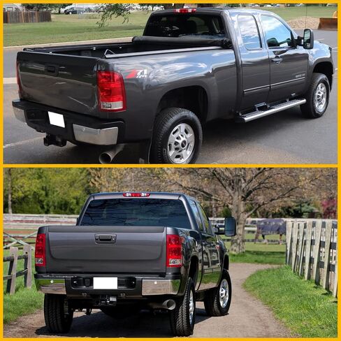 مصباح خلفي للجانب الأيسر من Boine متوافق مع 2007-2013 GMC Sierra 1500 2500HD 3500HD غطاء الضوء الخلفي - لمبة متضمنة (جانب السائق الأيسر) in Kuwait
