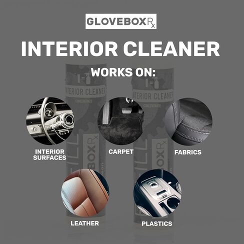 GLOVEBOXRx Auto Interior Cleaner Spray Starter Kit, Car Interior Cleaner and Protectant, Safe for Cars, Trucks, SUVs, Boats, Motorcycles, RVs, Spray Cleaner for All Car Interior Surfaces in Saudi Arabia