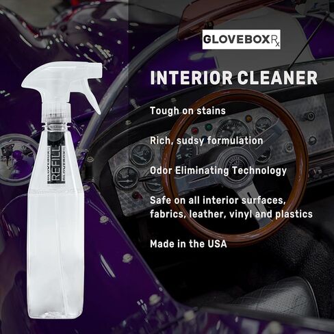 GLOVEBOXRx Auto Interior Cleaner Spray Starter Kit, Car Interior Cleaner and Protectant, Safe for Cars, Trucks, SUVs, Boats, Motorcycles, RVs, Spray Cleaner for All Car Interior Surfaces in Saudi Arabia
