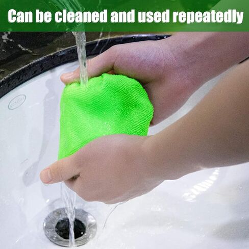 GLSOWEE Car Windshield Cleaning Tools, Car Glass Wiper Kit with Extendable Handles, Microfiber Cloth and Spray Bottle, Reusable Glass Cleaner, Car Interior and Exterior Cleaning Tools in Saudi Arabia