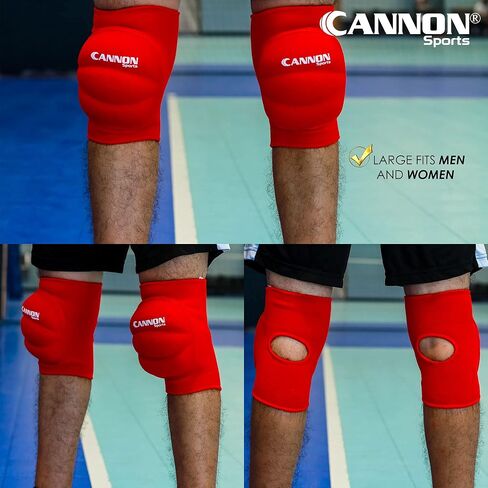 وسادات الركبة للكرة الطائرة من سلسلة Cannon Sports Pro مع دعم إضافي للكرة الطائرة وكرة القدم والعمل in Saudi Arabia