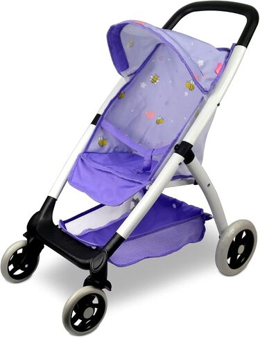 Baby Doll Collection Anivia Doll Stroller Heart Design Gifts for Toddlers and Girls Foldable Doll Stroller (DA208 Pink)… in Saudi Arabia