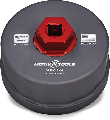 مفتاح فلتر الزيت من موتيفكس تولز متوافق مع فلاتر الزيت Motorcraft FL-400S، FL-500S، FL-910S وMazda YF09-14-302A، LF05-14-302B - حجم مزدوج يناسب تصميم فلتر Motorcraft الأصلي والجديد in Kuwait