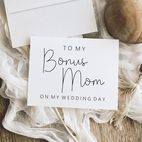 إلى أمي مكافأة في يوم زفافي. بطاقة يوم الزفاف لستيب أمي. in Kuwait