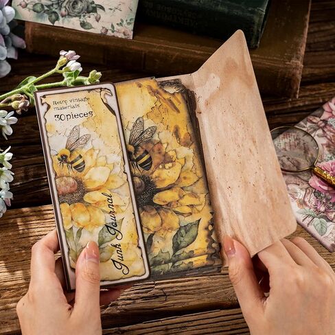 ملصقات سجل القصاصات من NEDIE 180 قطعة، ملصقات مخطط الزهور العتيقة لوازم المجلات غير المرغوب فيها مواد سجل القصاصات، ملصقات فراشة جمالية لوازم المجلات الرصاصة لتزيين الحرف اليدوية in Kuwait