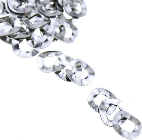 MEETOOT 50PCS Hardware Accessory Wave Spring Washer 304 Stainless Steel Corrugated Washer M5x11x0.5MM for Connecting and Fixing Engineering Item in Saudi Arabia