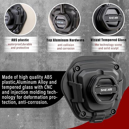 غطاء قاعدة هوائي SHEAM - غطاء سفلي جوي للسيارة راديو متوافق مع Jeep Wrangler 2007-2022 JK JL 4xe Gladiator JT ABS زخرفة بلاستيكية سوداء (ليس هوائي) in Kuwait