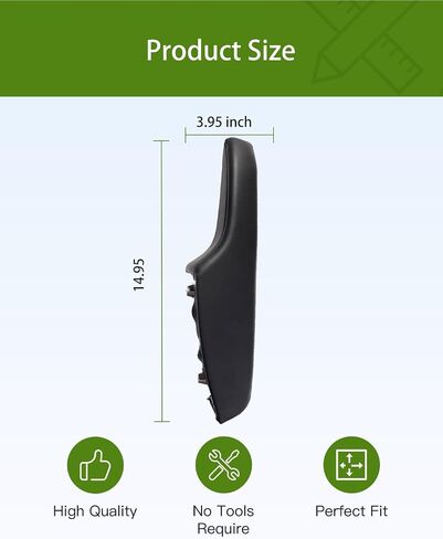 UMISHI Front Left Driver & Right Passenger Side Inner Door Armrest 1WK37DX9AB Compatible with Dodge Charger 2011-2023 & Chrysler 300 2011-2023 (Black) in Saudi Arabia