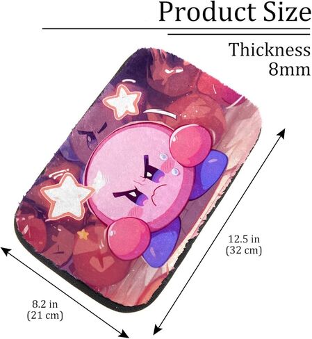 غطاء مسند ذراع السيارة مطبوع عليه فروي ناعم ومريح مقاس 12.5 × 8.2 بوصة من MERASAL Kirby-Star: ملحق مسند الذراع ووسادة مسند ذراع السيارة in Saudi Arabia