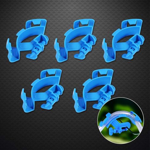 TOPINCN Aquarium Hose Holder 5 Pcs Adjustable Fish Tank Filtration Water Pipe Holder Water Tube Clamp Fixed Clip for 12-16mm Water Pipe in Saudi Arabia