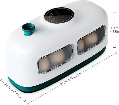 QMCAHCE Egg Incubator, Digital Eggs Incubators for Hatching Eggs, Humidity Control LED Egg Incubators with Egg Candler Tester, for Hatching Chicken Duck Quail Bird Eggs(Pink) in Saudi Arabia