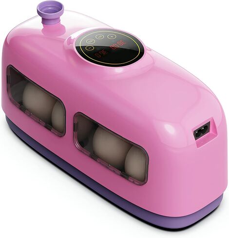 QMCAHCE Egg Incubator, Digital Eggs Incubators for Hatching Eggs, Humidity Control LED Egg Incubators with Egg Candler Tester, for Hatching Chicken Duck Quail Bird Eggs(Pink) in Saudi Arabia