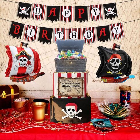 AiFanS Treasure Chest for Kids Prizes,Plastic Treasure Chest with 320 Treasure Gold Coins and Gems/Jewels- Perfect for Pirate Themed Parties and Games in Kuwait