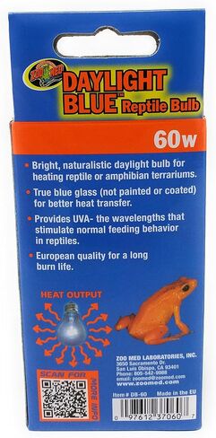 Zoo Med Daylight Blue Reptile Bulb - 60 Watt 2 Bulb Value Pack in Saudi Arabia