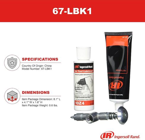 Ingersoll Rand 67-LBK1 Air Care Kit, 67 Grease, 10 Oil, & Grease Gun in Saudi Arabia
