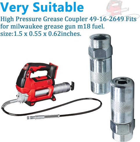 قارنات مسدس الشحوم Rsoise 49-16-2649 تناسب أطراف مسدس الشحوم ميلووكي M12 ومسدس الشحوم اللاسلكي وميلووكي M18 ومسدس الشحوم اللاسلكي بسرعتين (قطعتان) in Kuwait