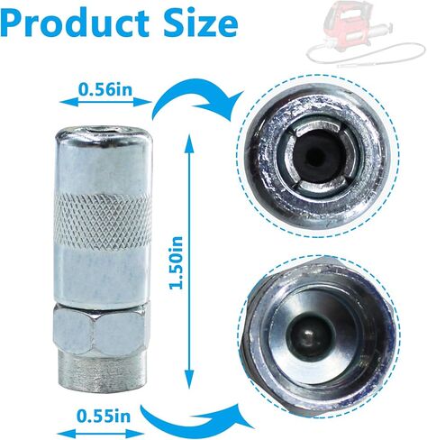 قارنات مسدس الشحوم Rsoise 49-16-2649 تناسب أطراف مسدس الشحوم ميلووكي M12 ومسدس الشحوم اللاسلكي وميلووكي M18 ومسدس الشحوم اللاسلكي بسرعتين (قطعتان) in Kuwait