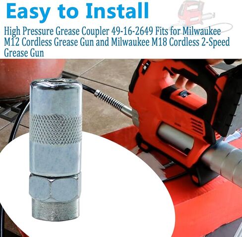 قارنات مسدس الشحوم Rsoise 49-16-2649 تناسب أطراف مسدس الشحوم ميلووكي M12 ومسدس الشحوم اللاسلكي وميلووكي M18 ومسدس الشحوم اللاسلكي بسرعتين (قطعتان) in Kuwait